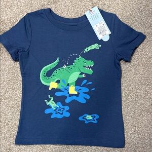 Cat & Jack Boys Blue Dinosaur Tee